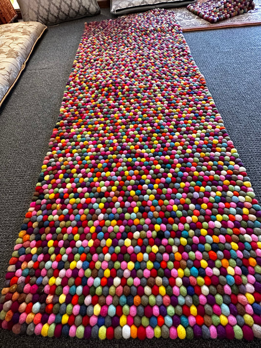 HANDMADE FELT BALL RUG