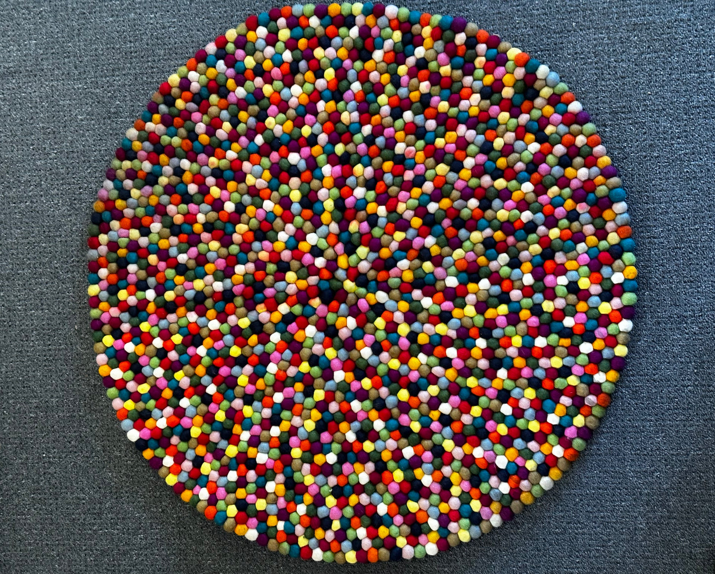 HANDMADE FELT BALL RUG